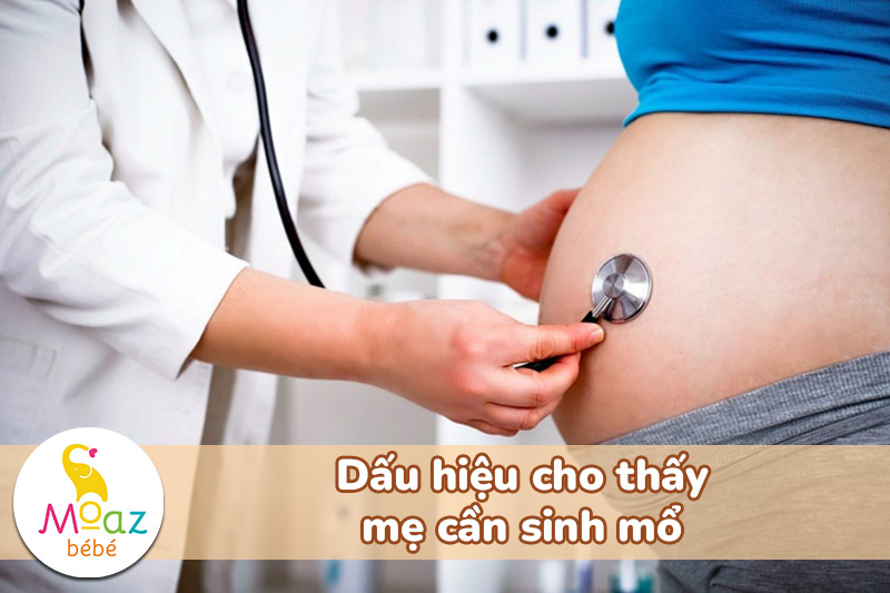 Dấu hiệu cho thấy cần sinh mổ