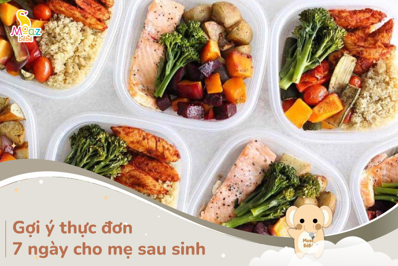 thực đơn 7 ngày cho mẹ sau sinh