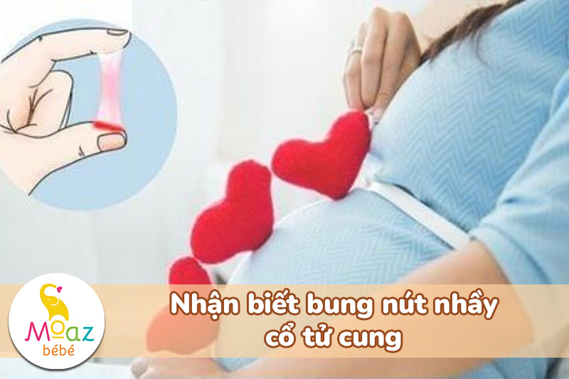 nhận biết bung nút nhầy cổ tử cung