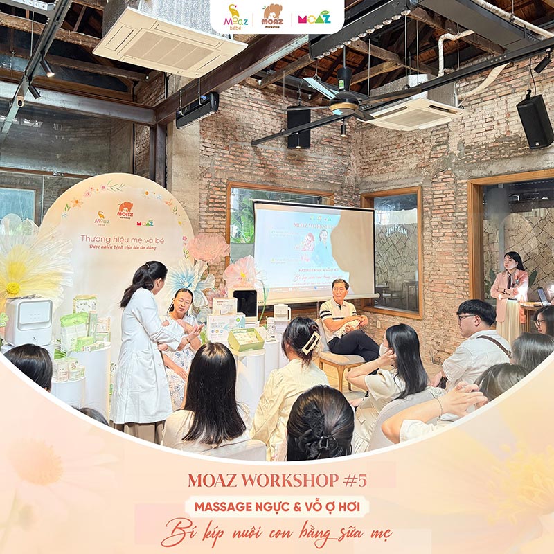 MOAZ gửi lời cảm ơn chân thành nhất tới các mẹ đến với Workshop số #05: “Massage ngực & vỗ ợ hơi - Bí kíp nuôi con bằng sữa mẹ” 4 moaz recap workshop so 5 2