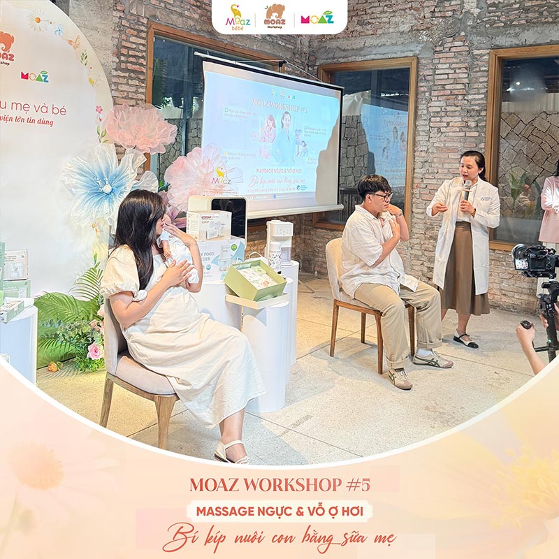 MOAZ gửi lời cảm ơn chân thành nhất tới các mẹ đến với Workshop số #05: “Massage ngực & vỗ ợ hơi - Bí kíp nuôi con bằng sữa mẹ” 2 moaz recap workshop so 5 4