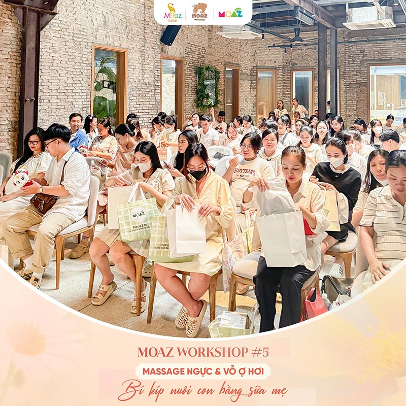 MOAZ gửi lời cảm ơn chân thành nhất tới các mẹ đến với Workshop số #05: “Massage ngực & vỗ ợ hơi - Bí kíp nuôi con bằng sữa mẹ” 8 moaz recap workshop so 5 7