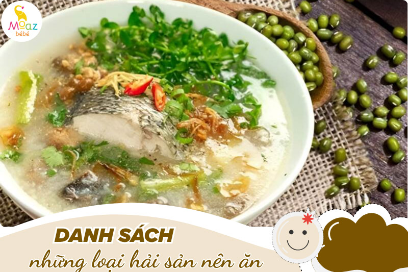 Những loại hải sản mẹ sau sinh nên ăn