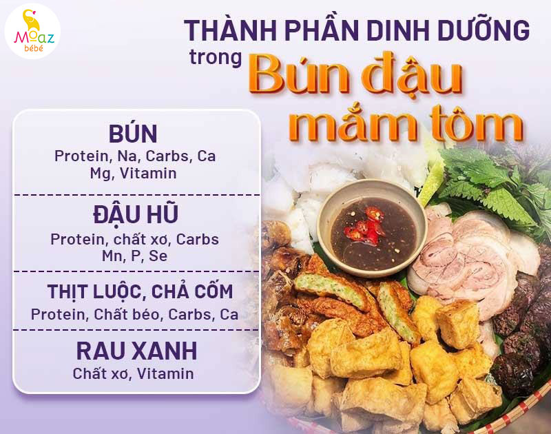 Bầu ăn bún đậu mắm tôm được không? Một số lưu ý khi ăn mắm trong thai kỳ 2 Tìm hiểu về thành phần và giá trị dinh dưỡng có trong bún đậu mắm tôm