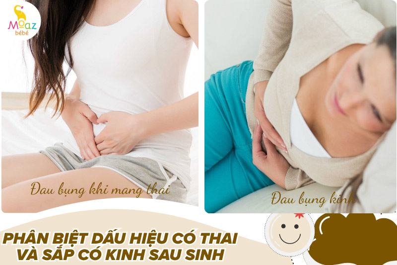 Dấu hiệu có thai khi chưa có kinh sau sinh: Mẹ cần biết để không “ngỡ ngàng” 6 Phân biệt dấu hiệu có thai và sắp có kinh sau sinh