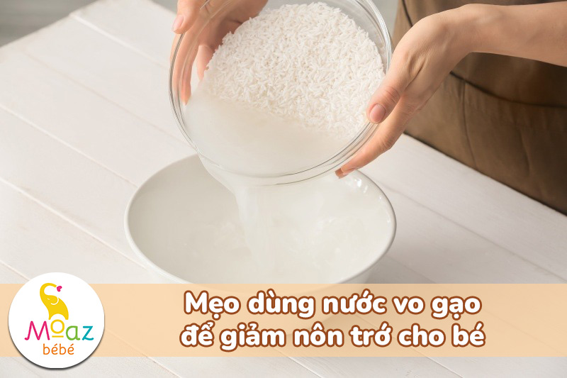 Sử dụng nước vo gạo để chữa nôn trớ ở trẻ