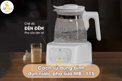 Hướng dẫn sử dụng bình đun nước pha sữa Moaz BéBé MB115