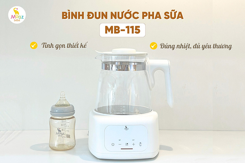 Có nên mua bình đun nước pha sữa Moaz BéBé MB-115? Những điểm nổi bật bạn nên biết 5 Có nên mua bình đun nước pha sữa Moaz BéBé MB115 không?
