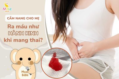 Ra máu như hành kinh khi mang thai tháng đầu có sao không?