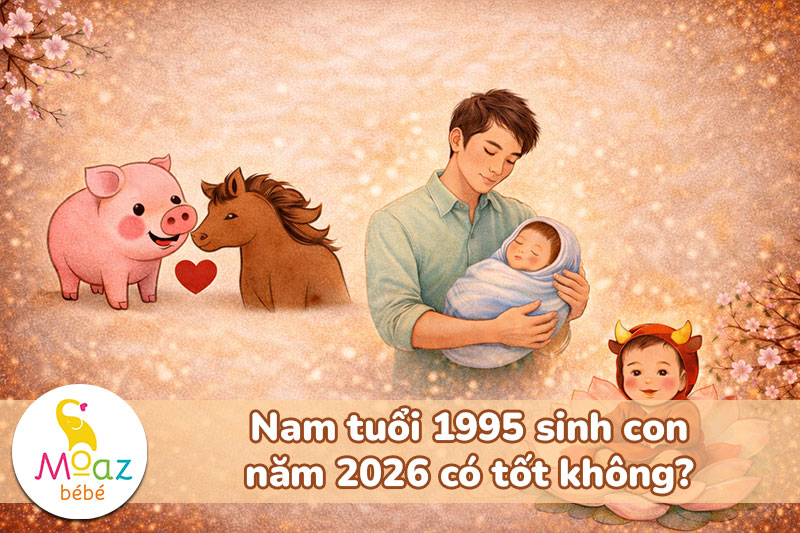 Tuổi Ất Hợi 1995 sinh con năm 2026 có hợp không? 5 Nam tuổi 1995 sinh con năm 2026 có tốt không?