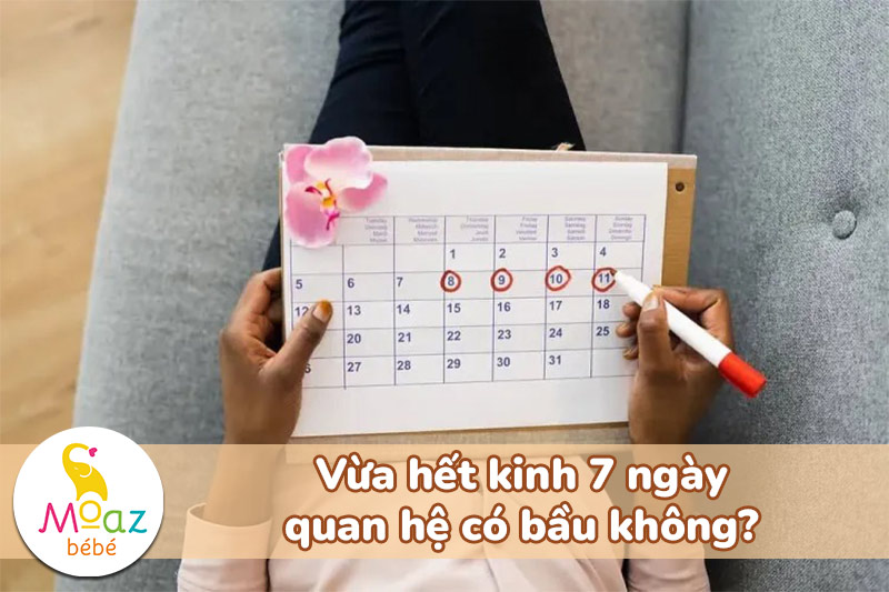 Vừa hết kinh 7 ngày quan hệ có bầu không?