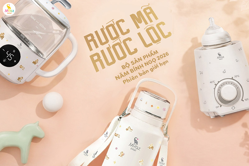 Hé lộ 3 phiên bản giới hạn trong bộ sưu tập Bính Ngọ 2026 của Moaz BéBé 1 bo san pham ma moaz bebe