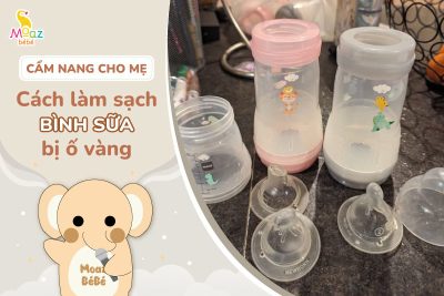 Cách làm sạch bình sữa bị ố vàng
