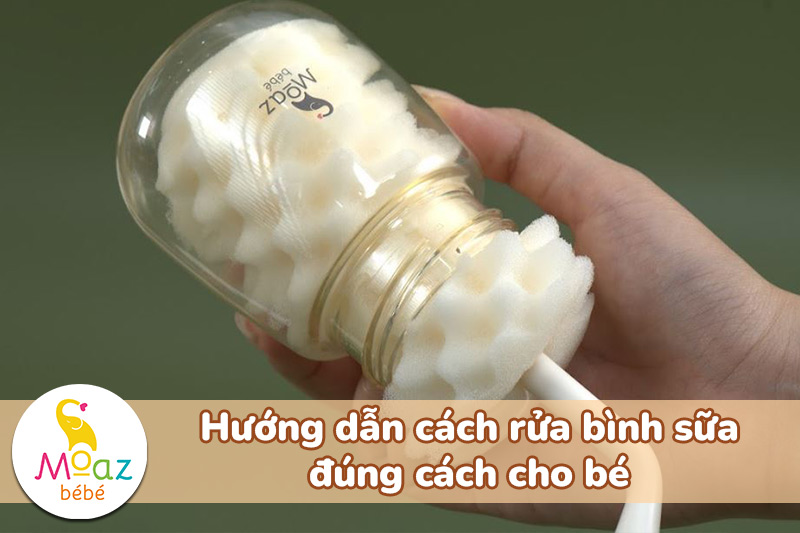 Cách rửa bình sữa đúng cách cho bé sạch và an toàn 3 Hướng dẫn cách rửa bình sữa đúng cách cho bé