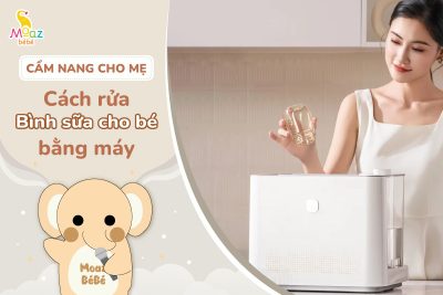 Cách rửa bình sữa đúng cách cho bé bằng máy rửa bình sữa