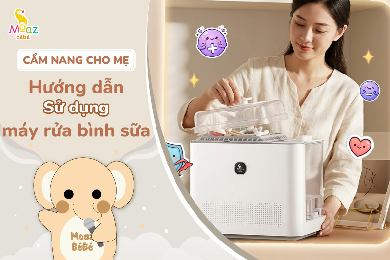 Hướng dẫn sử dụng máy rửa bình sữa