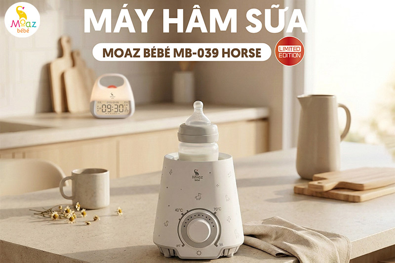 Moaz BéBé “trình làng” Máy hâm sữa MB - 039 Horse: Giao diện mới “Phi mã” 2026 1 may ham sua mb039 moi 1