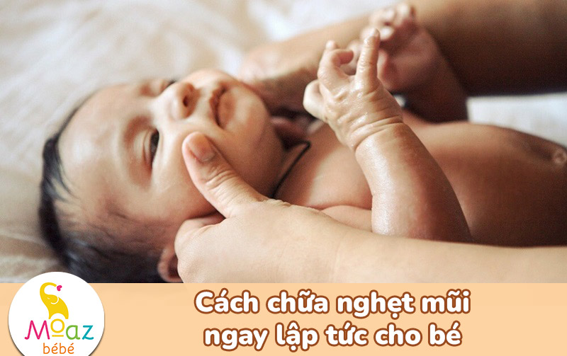 Mẹo chữa nghẹt mũi ngay lập tức cho bé hiệu quả bất ngờ 1 Cách chữa nghẹt mũi ngay lập tức cho bé
