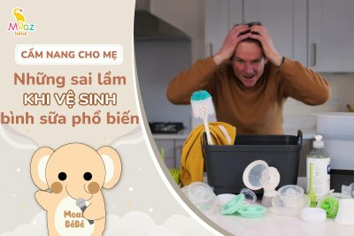 sai lầm khi vệ sinh bình sữa