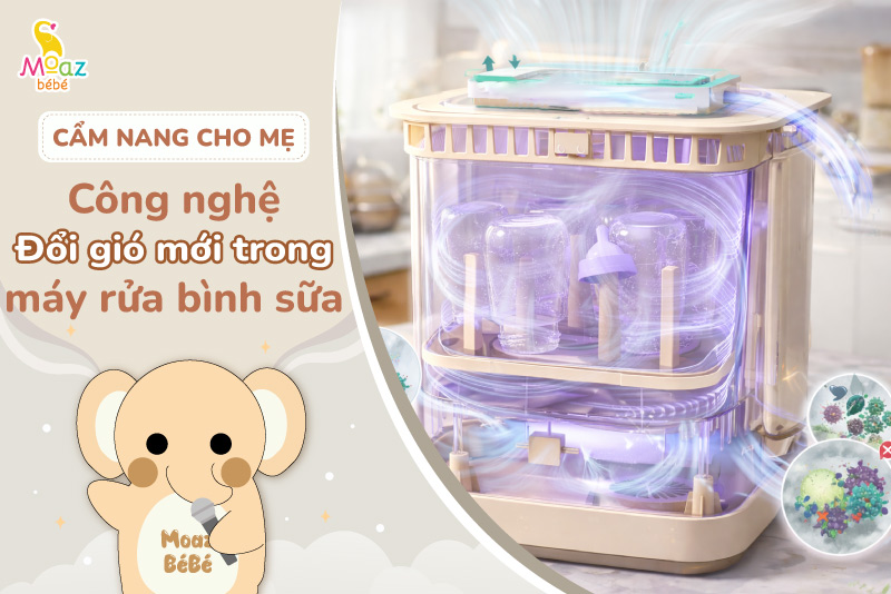 Bật mí về công nghệ đổi gió mới bảo quản vô trùng 72h của máy rửa bình sữa MB122 3 Công nghệ đổi gió giúp bảo quản vô trùng 72h như thế nào?