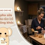 Cách pha sữa ban đêm cho bé