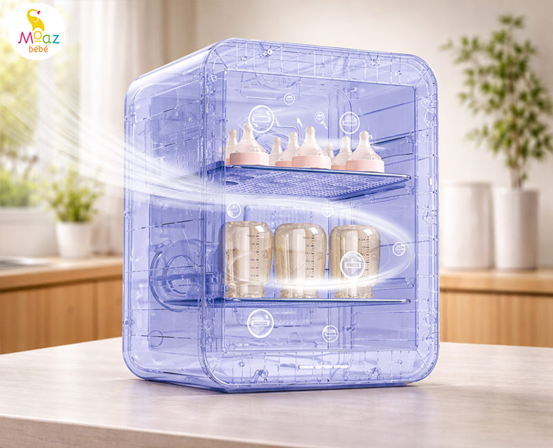 Tìm hiểu công nghệ sấy kép trong máy tiệt trùng giải pháp ngăn ẩm mốc bình sữa 2 Cơ chế hoạt động của công nghệ sấy kép