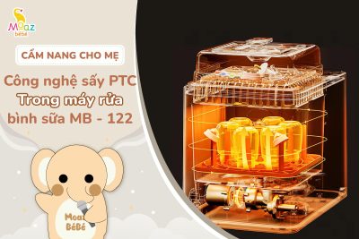 Sấy PTC trong máy rửa bình sữa MB122 hoạt động như thế nào?