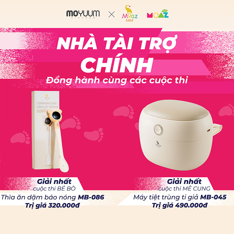 Khám phá những ưu đãi và quà tặng hấp dẫn của MOAZ tại Siêu hội mẹ và bé lớn nhất tháng 4 tại AEON Hà Đông 4 dai hoi be bo tiny steps 1