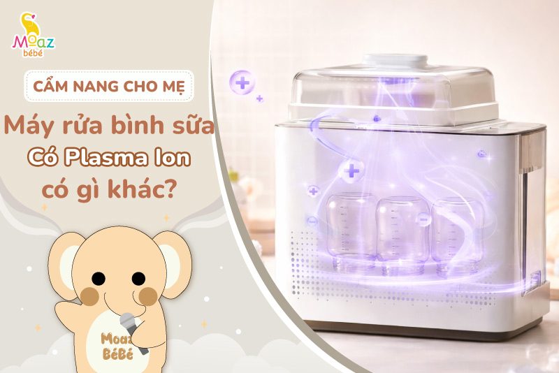 Máy rửa bình sữa có Plasma Ion khác gì máy thông thường? 1 Máy rửa bình có Plasma Ion khác gì máy thông thường?