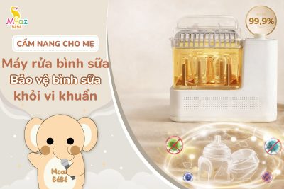 Máy rửa bình sữa MB122 bảo vệ bình khỏi vi khuẩn như thế nào?