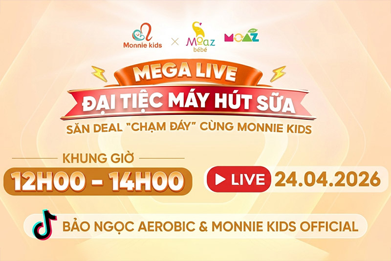 Megalive Monnie Kids x Bảo Ngọc Aerobic – Săn “Deal” Chạm Đáy Cùng Moaz BéBé 1 megalive moaz bebe 1