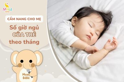 Số giờ ngủ của trẻ theo tháng
