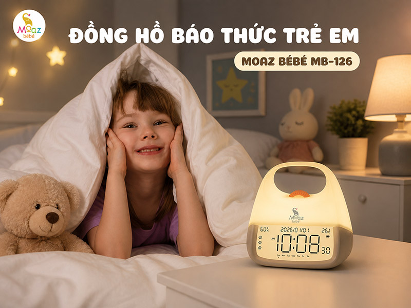 Cách dạy trẻ tự dậy bằng đồng hồ báo thức