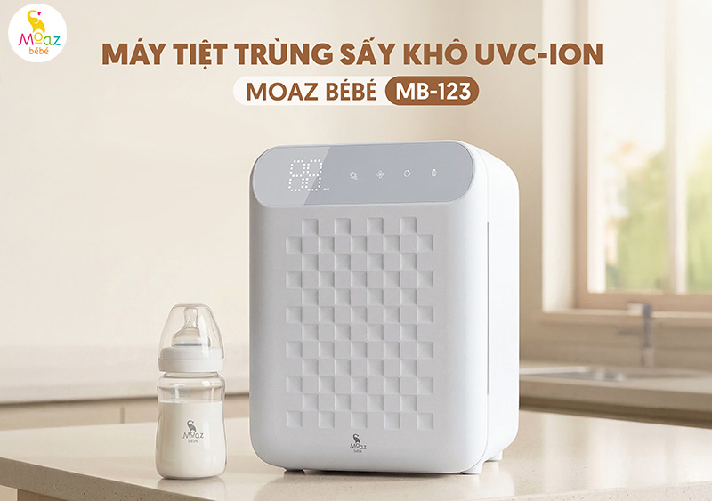 Tổng quan máy tiệt trùng sấy khô UVC – ION Moaz BéBé MB – 123