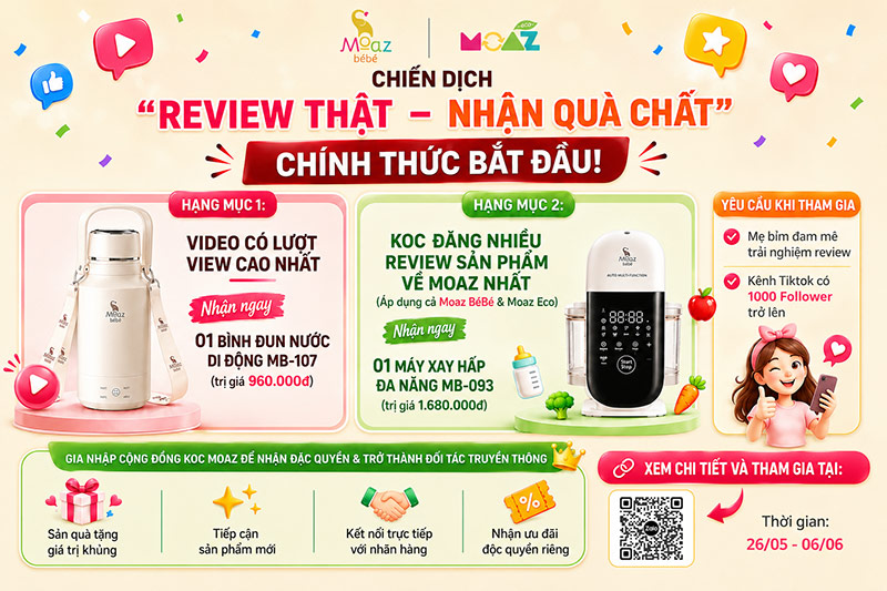 MOAZ kết nối cộng đồng mẹ bầu, mẹ bỉm toàn quốc – Review thật, nhận quà chất 1 moaz bebe review that nhan qua chat