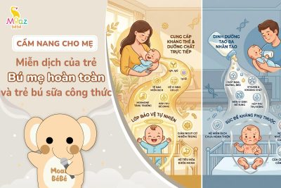 miễn dịch giữa trẻ bú mẹ hoàn toàn và bú sữa công thức