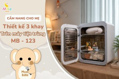 Tổng quan thiết kế 3 khay trên máy tiệt trùng sấy khô MB – 123