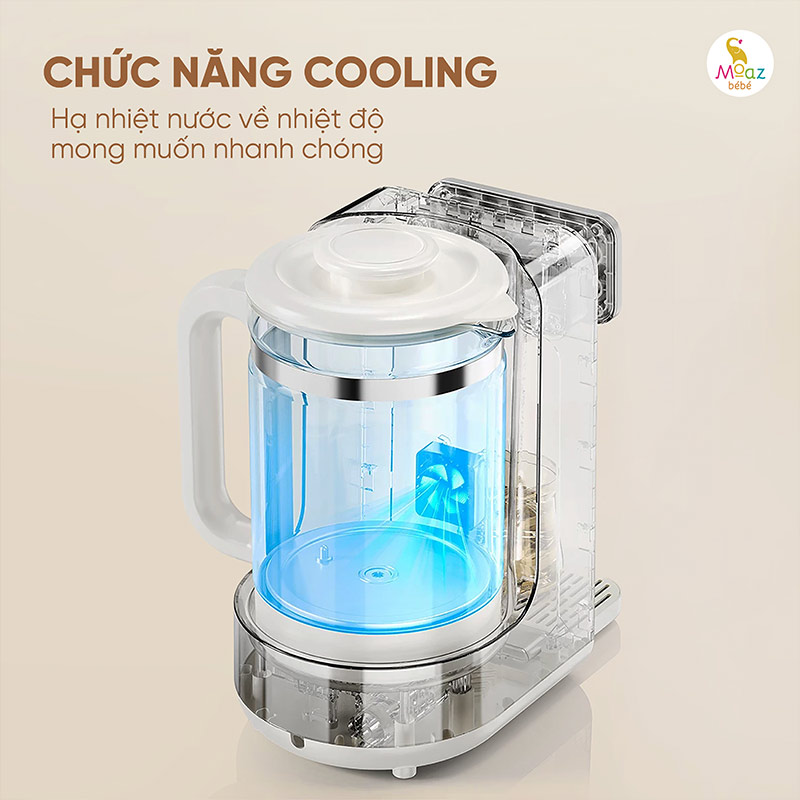 Bình thủy điện giữ nhiệt thông minh Moaz BéBé MB - 128 6 binh thuy dien giu nhiet thong minh mb128 6