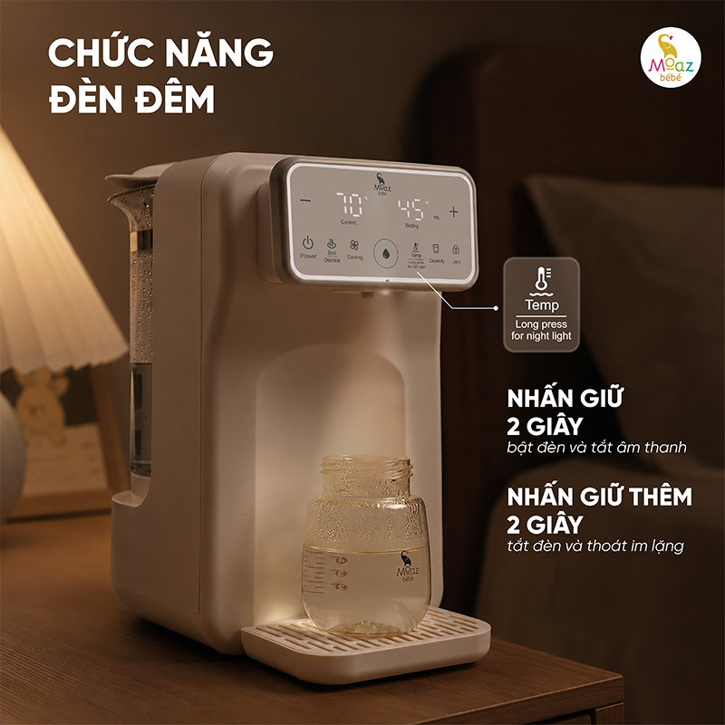 Bình thủy điện giữ nhiệt thông minh Moaz BéBé MB - 128 7 binh thuy dien giu nhiet thong minh mb128 7