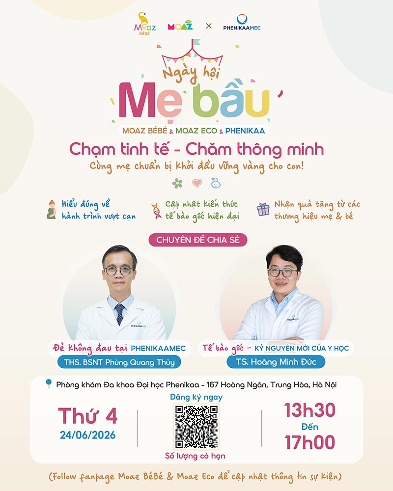 Ngày hội mẹ bầu Moaz BéBé & Moaz Eco x Phenikaa đang đến gần! Mẹ đã đăng ký chưa? 1 fenikaa moaz bebe ngay hoi me bau 2