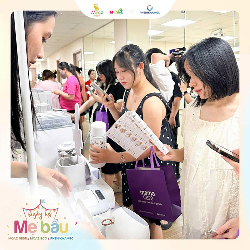 Nhìn lại Ngày hội mẹ bầu Moaz BéBé & Moaz Eco x PhenikaaMec: Hành trình lan tỏa kiến thức và kết nối mẹ bầu 6 ngay hoi me bau moaz bebe phenikaa 7