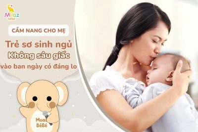 Trẻ sơ sinh ngủ không sâu giấc ban ngày có đáng lo không?