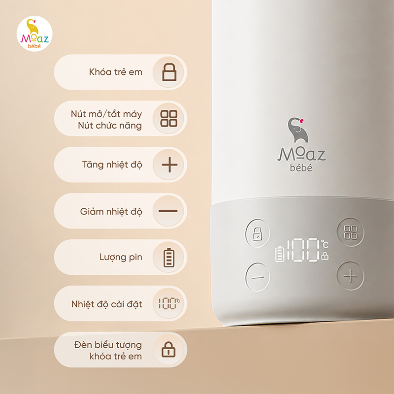 Bình đun nước cầm tay Moaz BéBé MB - 130 6 bình đun nước cầm tay mb130