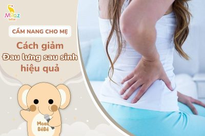 Cách giảm đau lưng sau sinh thường