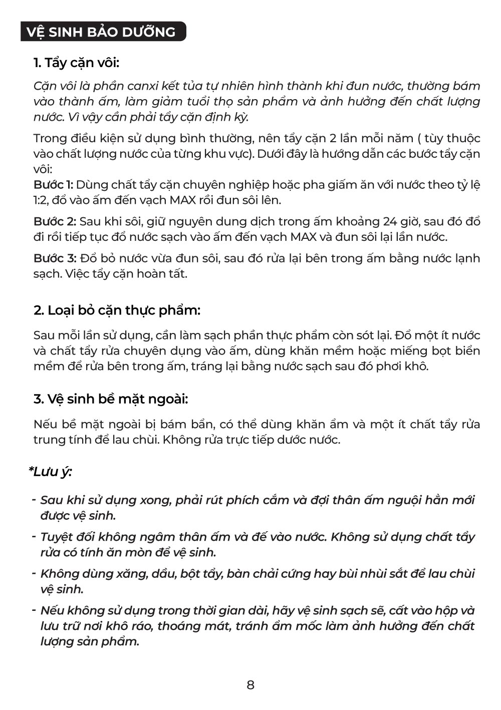 huong dan su dung binh dun nuoc pha sua mb115 9
