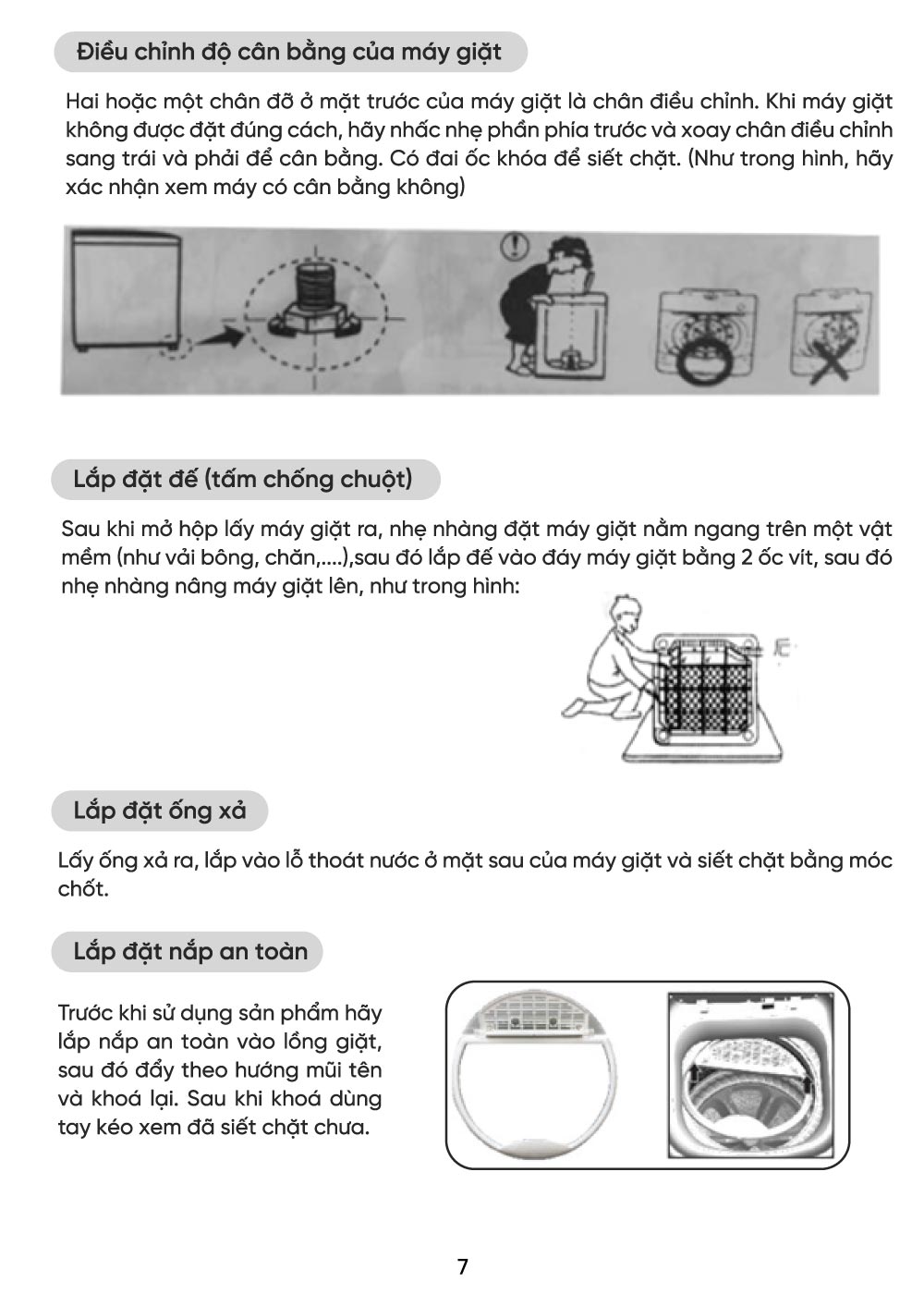 huong dan su dung may giat cho be mb119 8