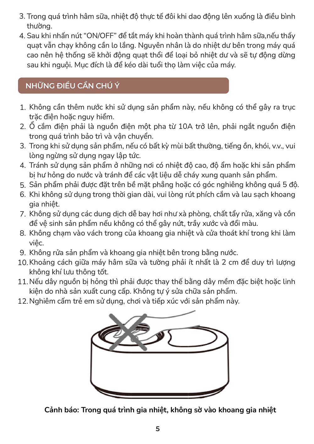huong dan su dung may ham sua kho mb087 6