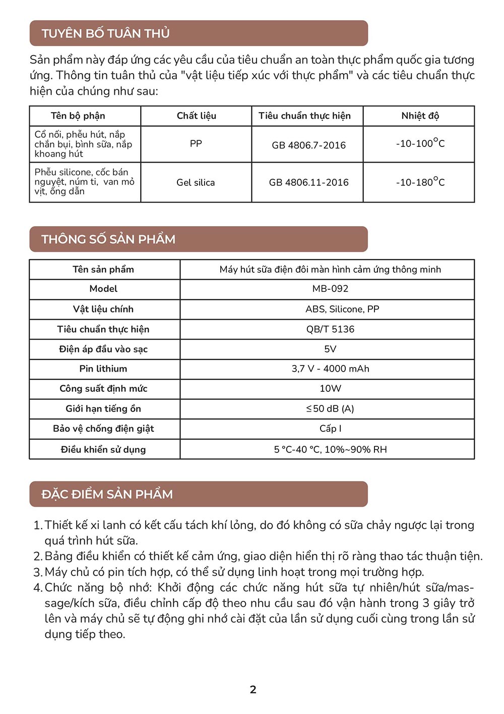 huong dan su dung may hut sua mb092 3