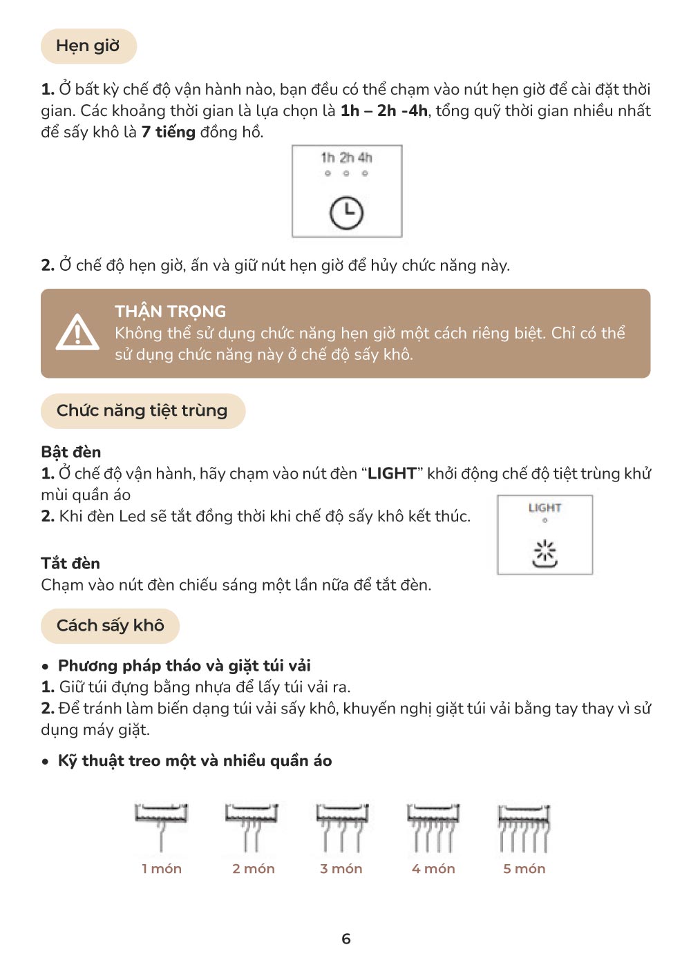 huong dan su dung may say quan ao cho be mb048 7