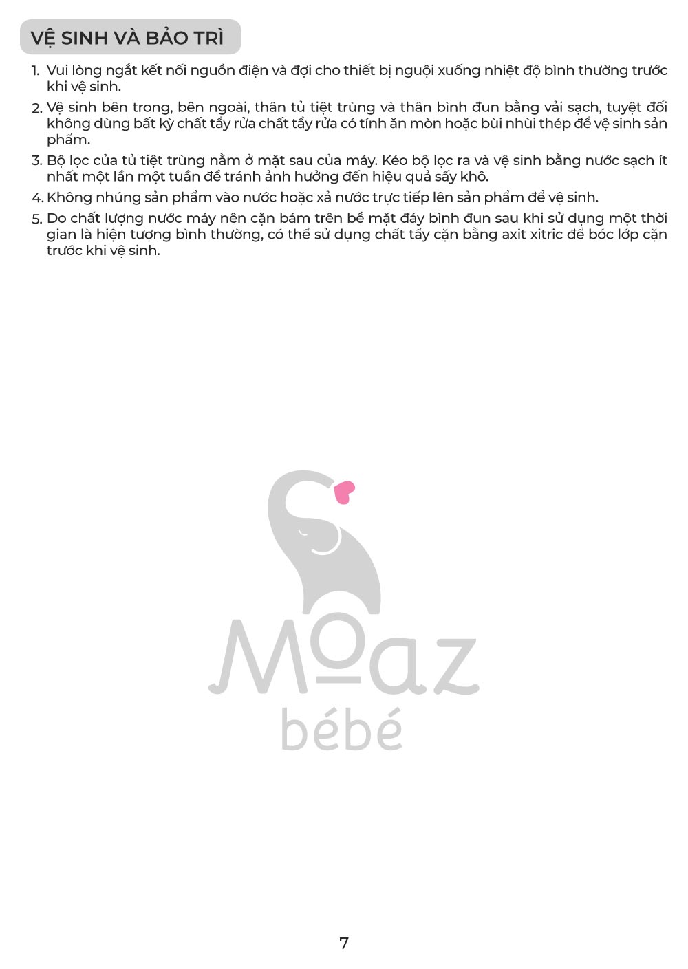 huong dan su dung may tiet trung kem dun nuoc mb104 8